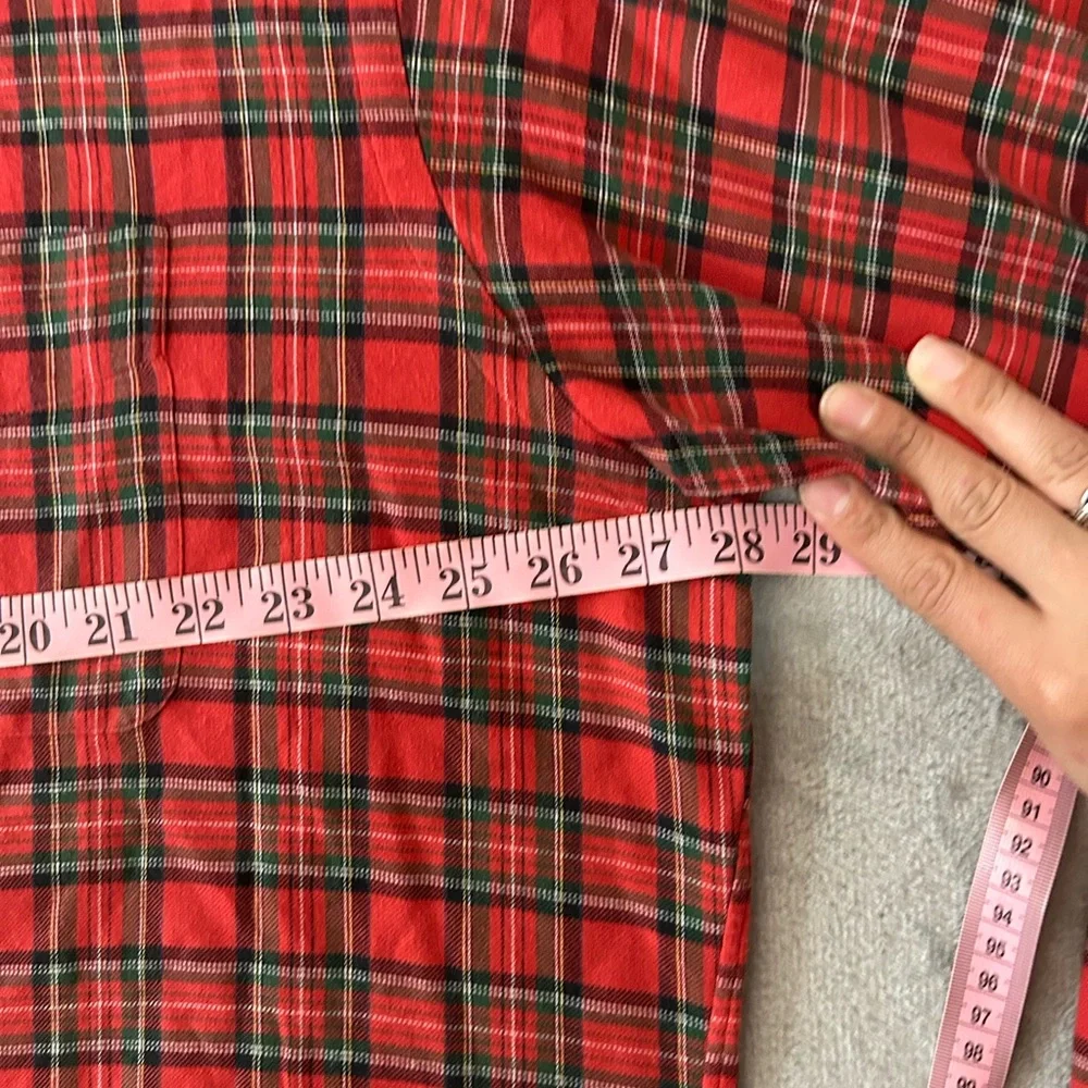 Vintage Lauren Ralph Lauren the Blake red plaid button down - Picture 8 of 11